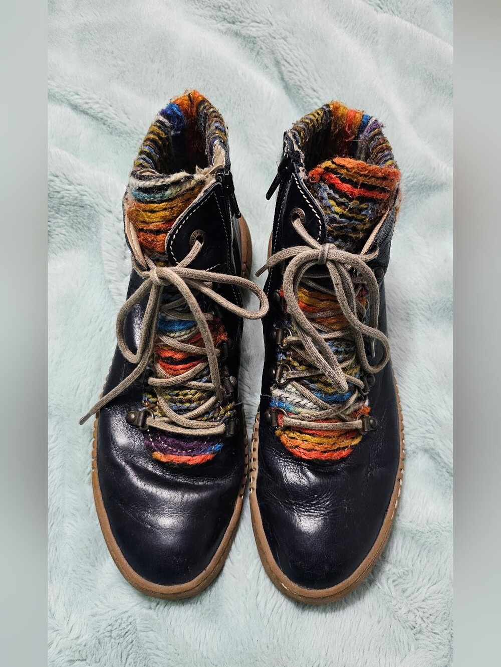 Josef Seibel Black Leather Boots Size 40(9-9.5)